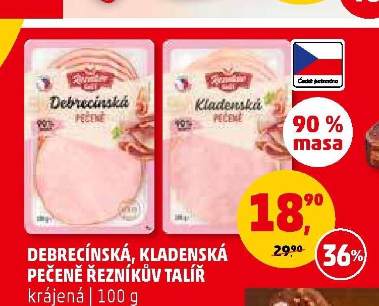 Debrecínská, Kladenská pečeně Řezníkův talíř