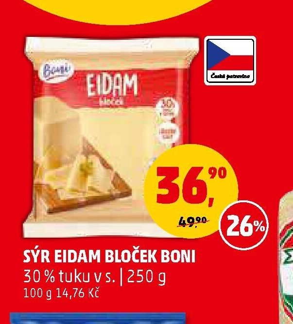 Sýr Eidam bloček Boni