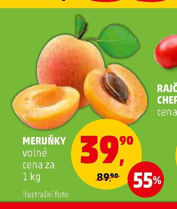 Meruňky volné