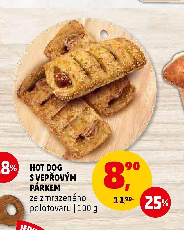 HOT DOG S VEPŘOVÝM PÁRKEM