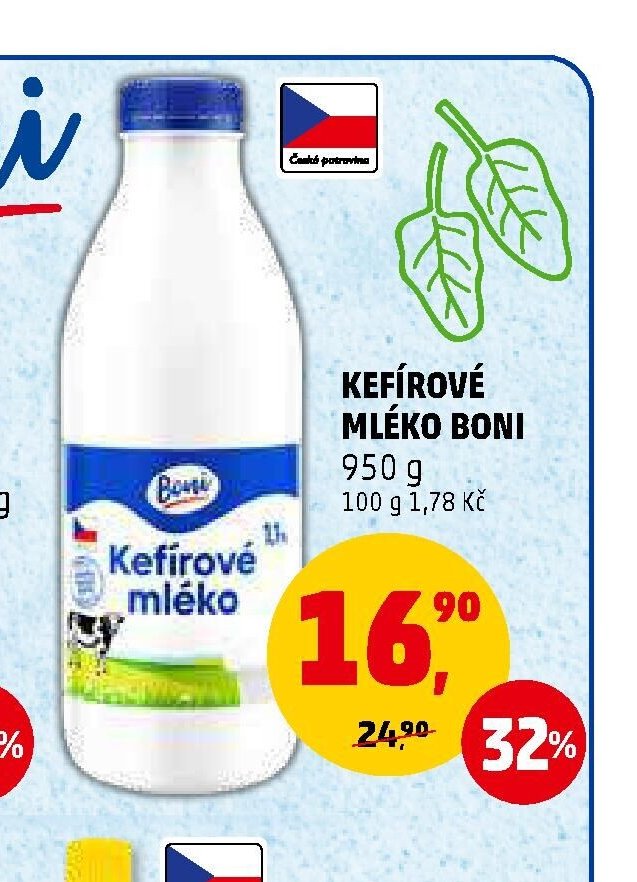 KEFÍROVÉ MLÉKO BONI