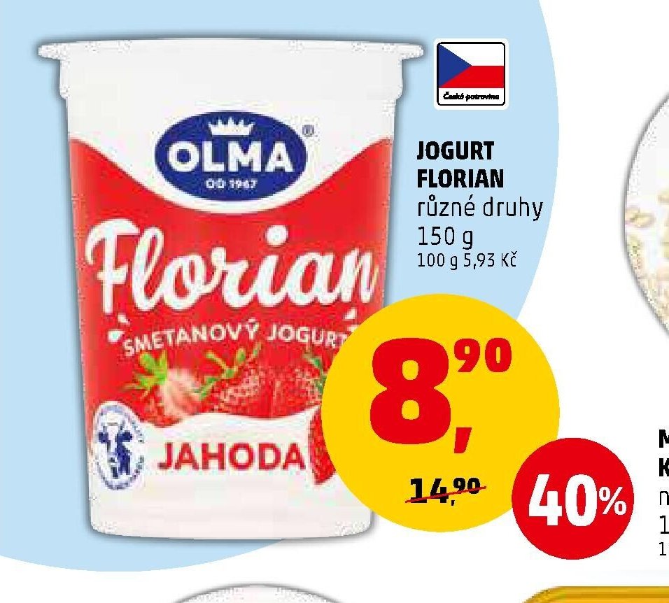 Jogurt Florian různé druhy