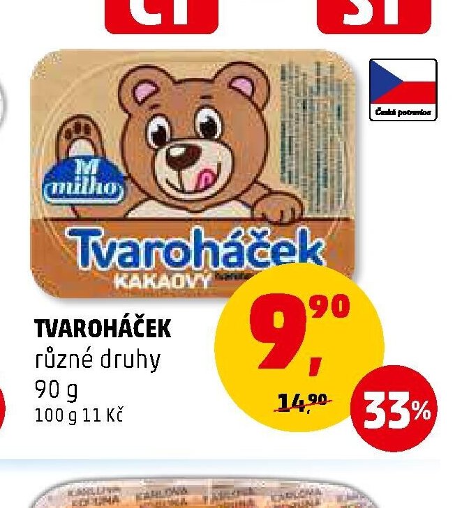 Tvaroháček různé druhy