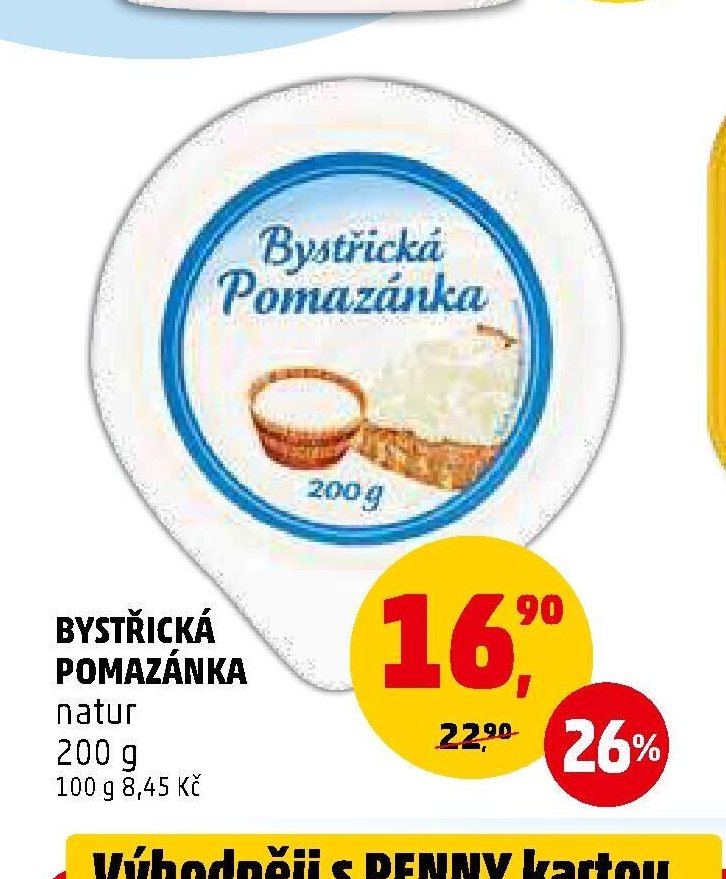 Bystřická pomazánka natur
