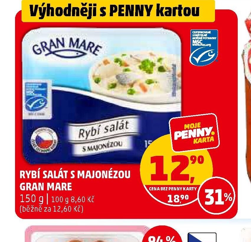 Rybí salát s majonézou Gran Mare