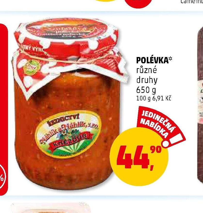 Polévka různé druhy