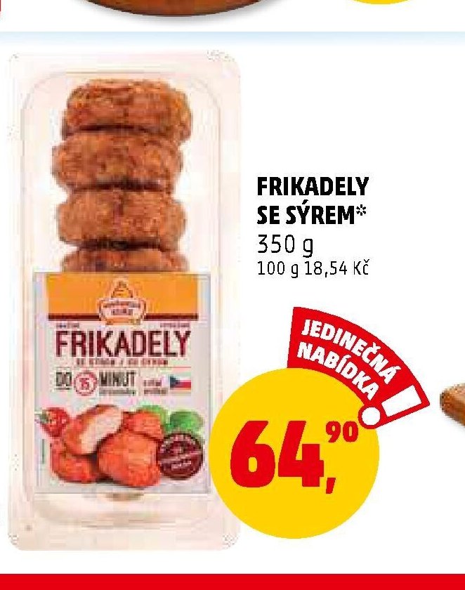 Frikadely se sýrem