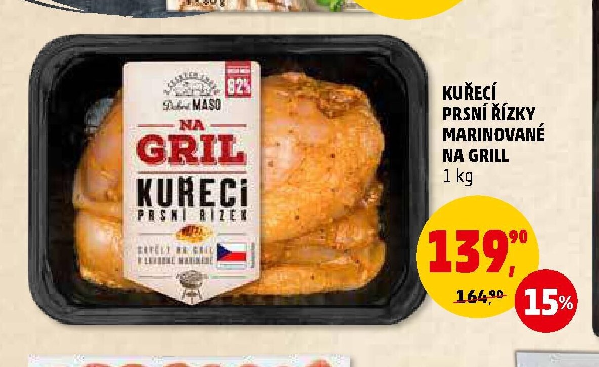 KUŘECÍ PRSNÍ ŘÍZKY MARINOVANÉ NA GRIL