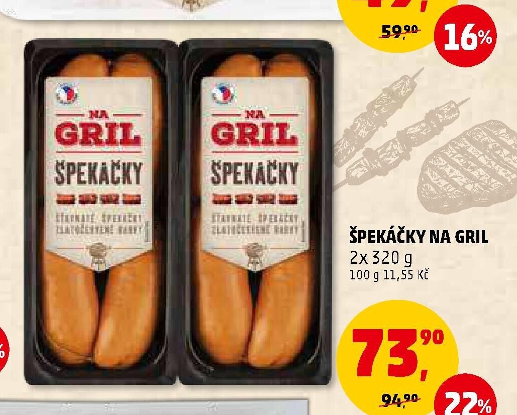 ŠPEKÁČKY NA GRIL