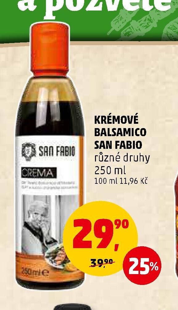 Krémové balsámico San Fabio