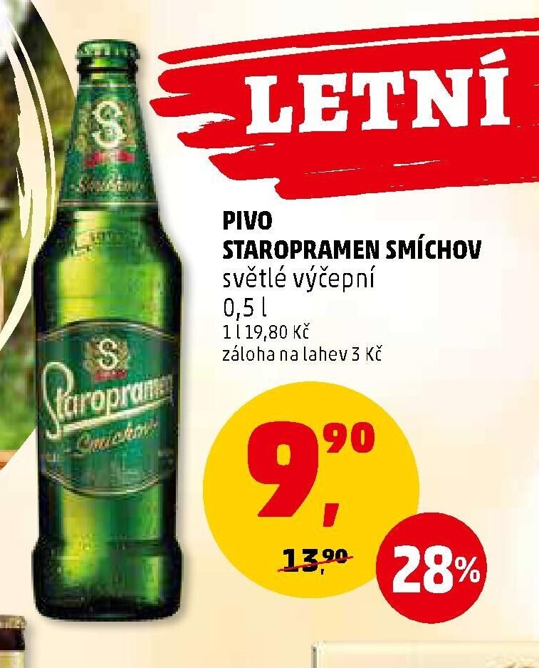 PIVO STAROPRAMEN SMÍCHOV světlé výčepní