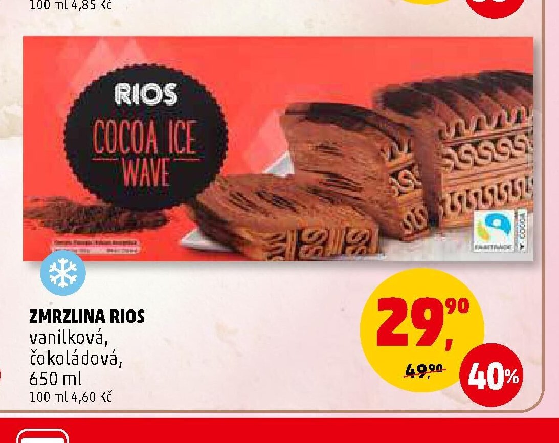 ZMRZLINA RIOS vanilková, čokoládová