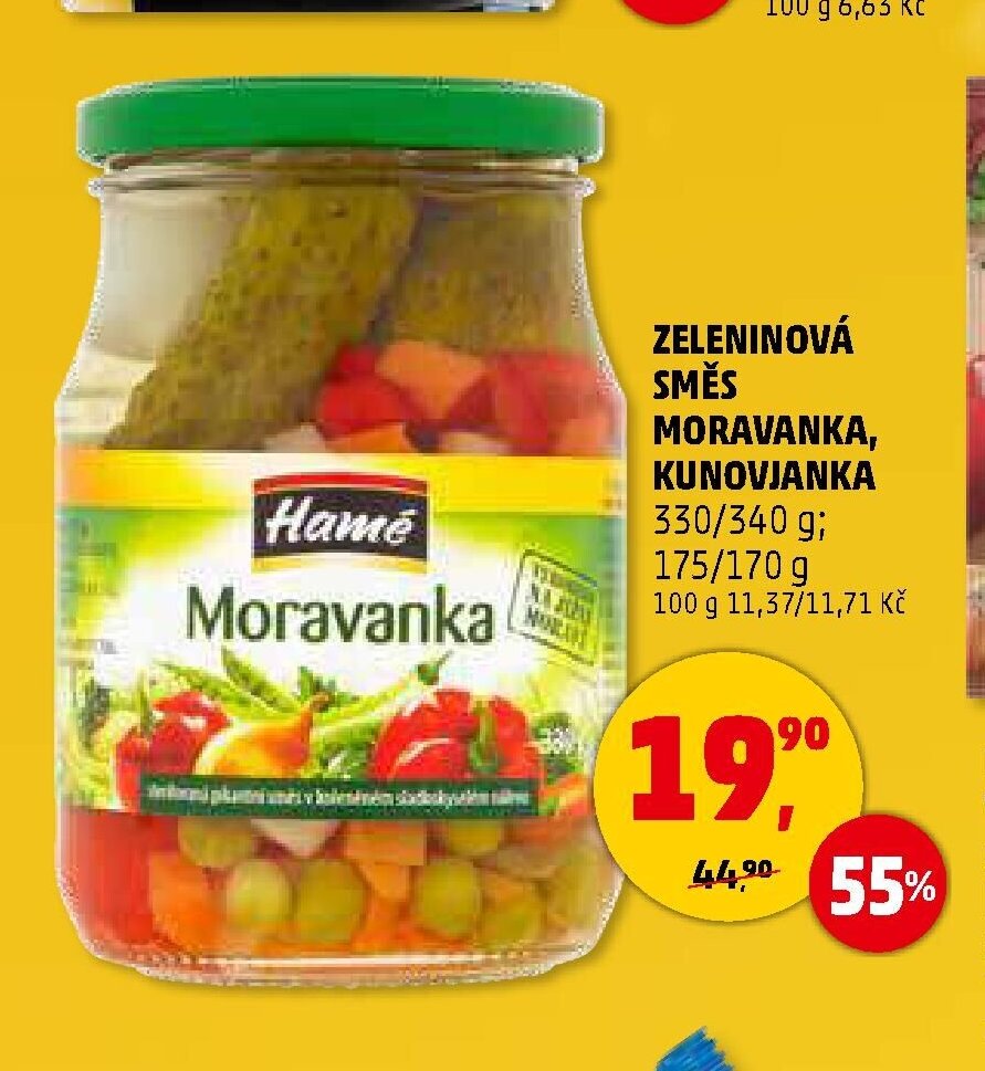 ZELENINOVÁ SMĚS MORAVANKA, KUNOVJANKA