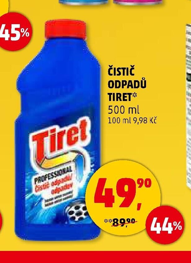 ČISTIČ ODPADŮ TIRET 500 ml