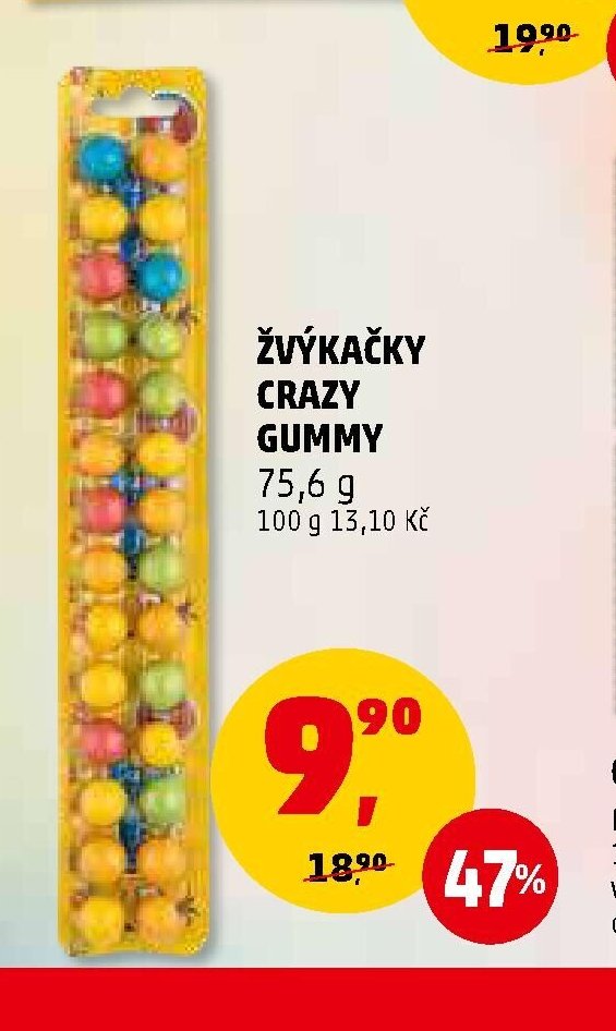 Žvýkačky Crazy Gummy