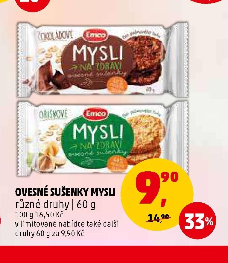 Ovesné sušenky Mysli