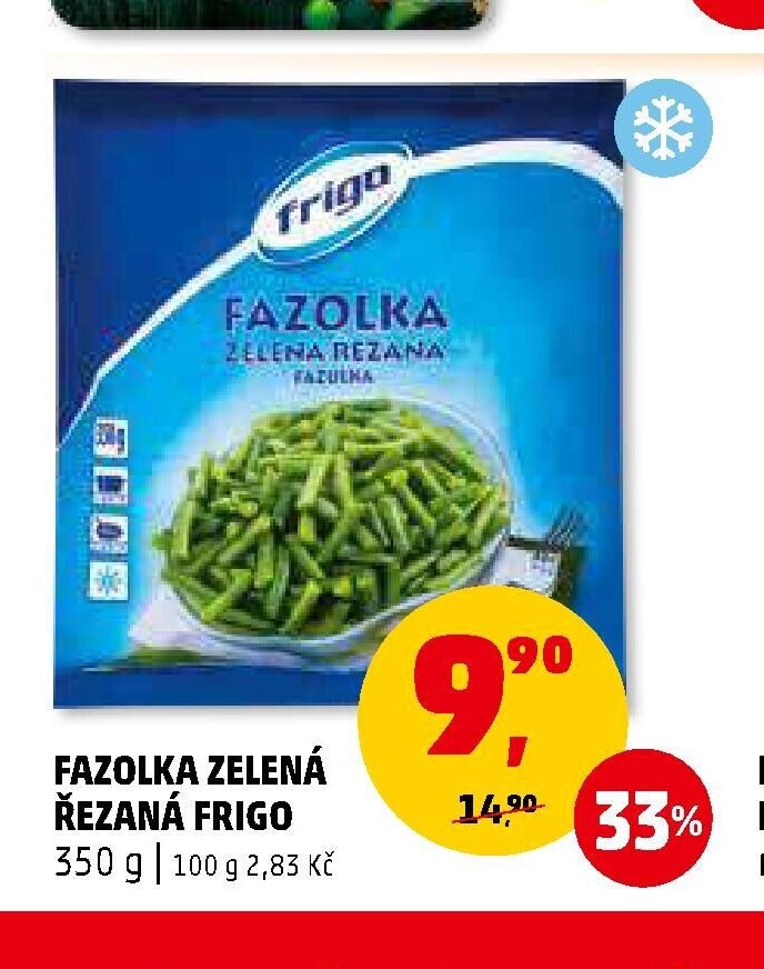 FAZOLKA ZELENÁ ŘEZANÁ FRIGO