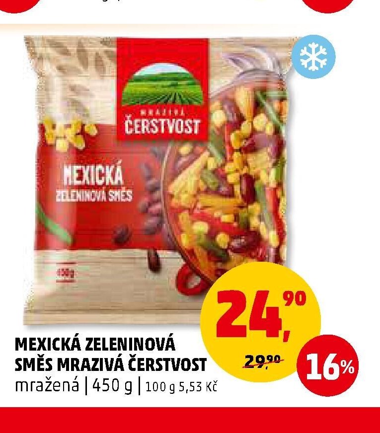 MEXICKÁ ZELENINOVÁ SMĚS MRAZIVÁ ČERSTVOST