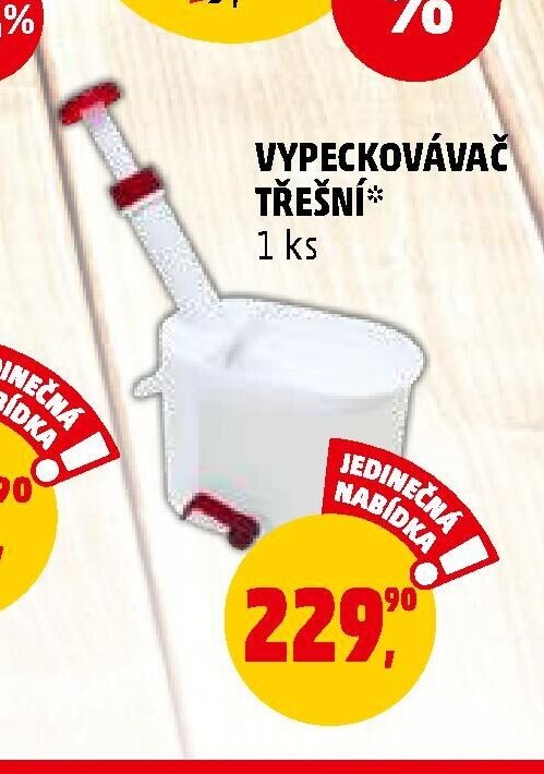 VYPECKOVÁVAČ TŘEŠNÍ 1 ks