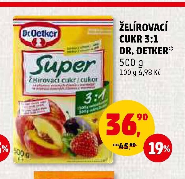 ŽELÍROVACÍ CUKR 3:1 DR. OETKER 500 g