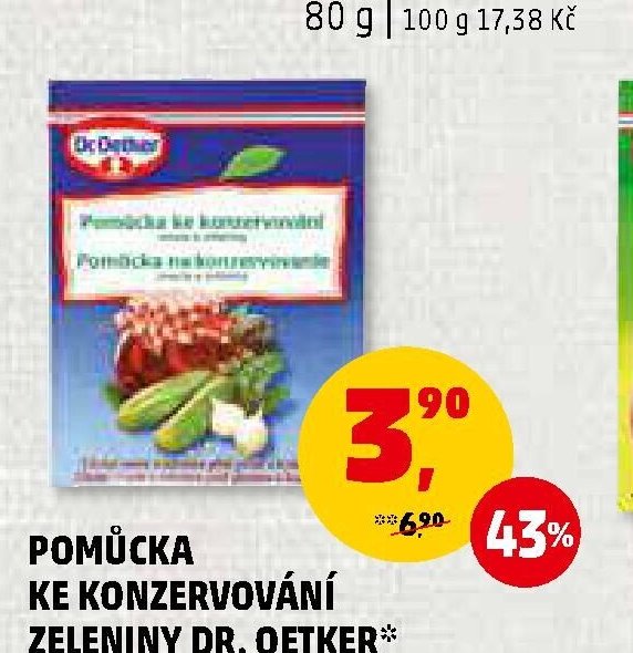 POMŮCKA KE KONZERVOVÁNÍ ZELENINY DR. OETKER 5 g