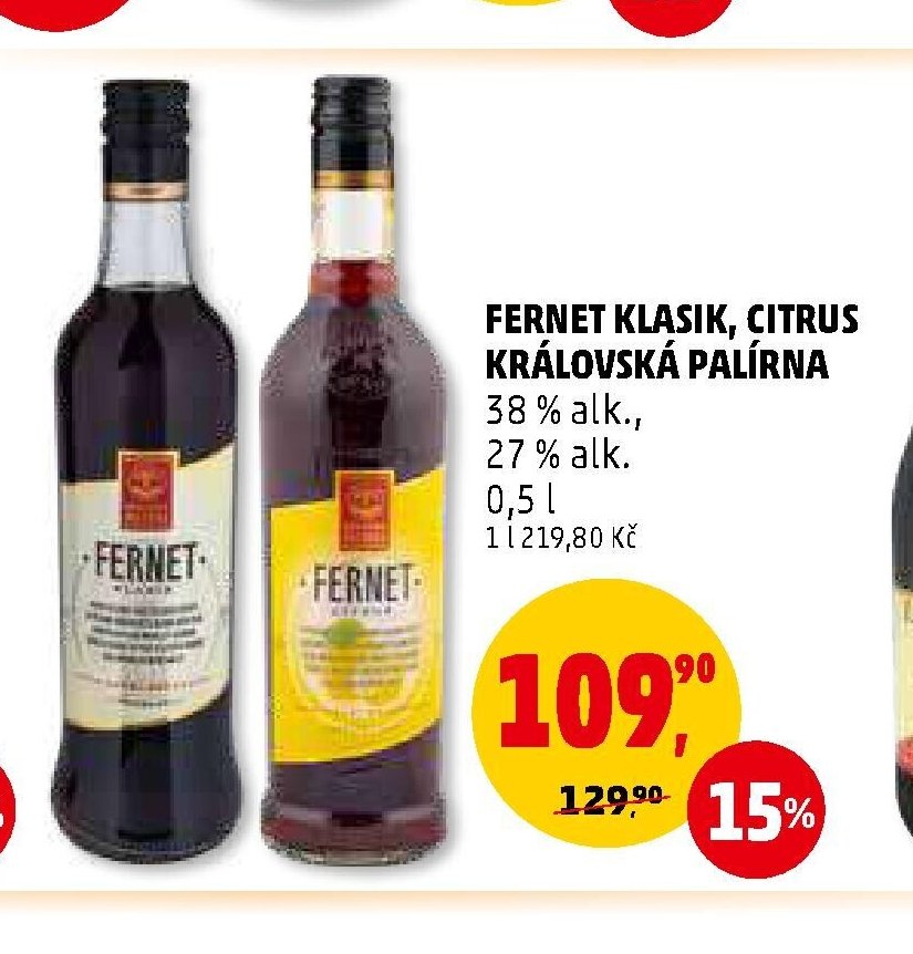Fernet Klasik, Citrus Královská Palírna