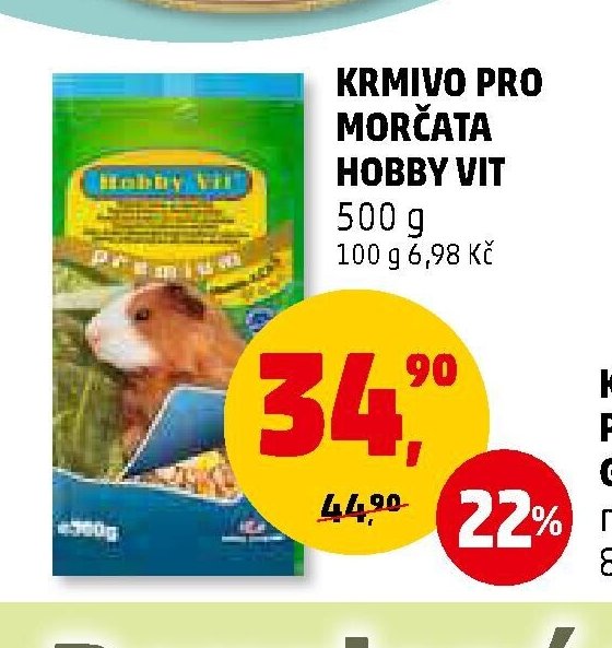 KRMIVO PRO MORČATA HOBBY VIT