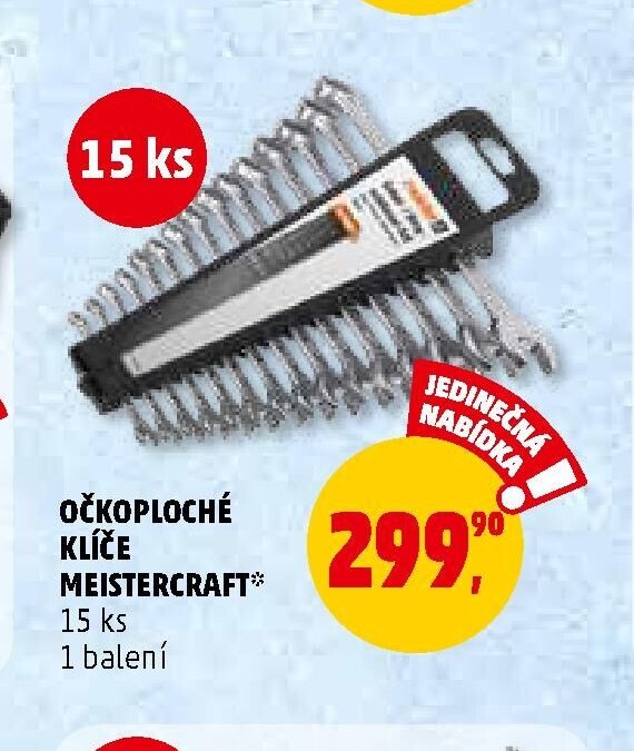 OČKOPLOCHÉ KLÍČE MEISTERCRAFT