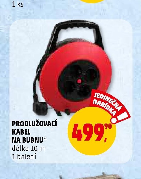 PRODLUŽOVACÍ KABEL NA BUBNU