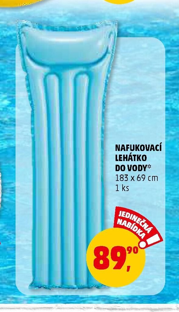 NAFUKOVACÍ LEHÁTKO DO VODY