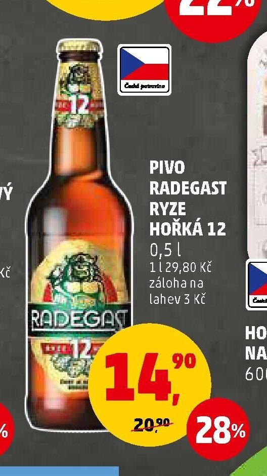 PIVO RADEGAST RYZE HOŘKÁ 12