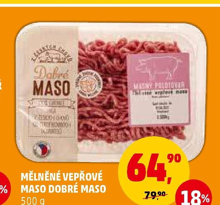 MĚLNĚNÉ VEPŘOVÉ MASO DOBRÉ MASO