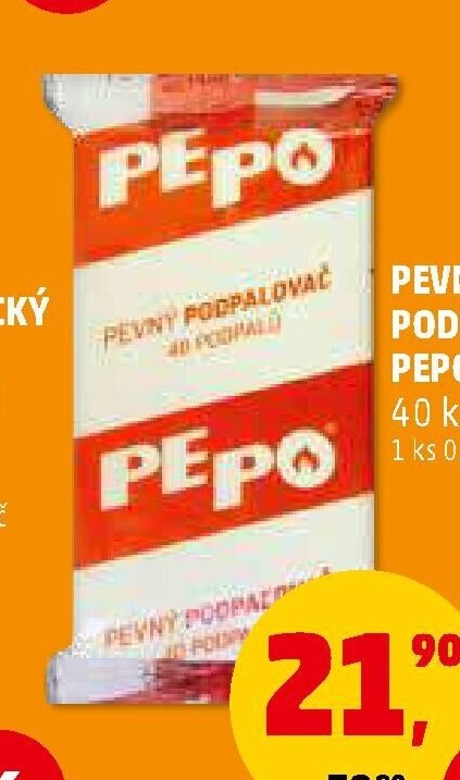 PEVNÝ PODPALOVAČ PEPO