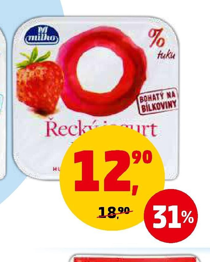 Řecký jogurt Milko jahoda