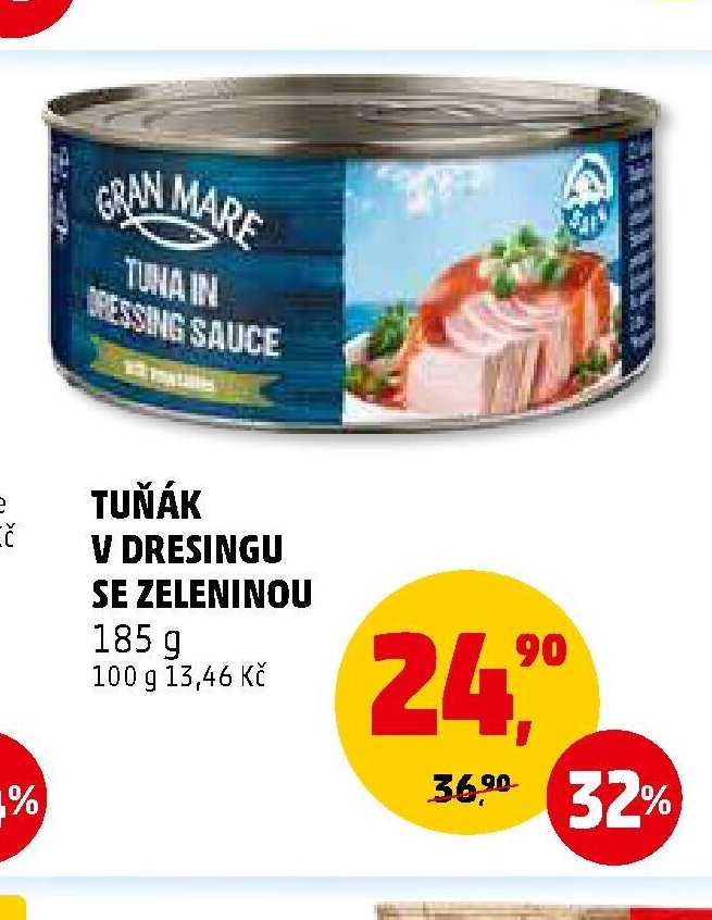 Tuňák v dresingu se zeleninou Gran Mare