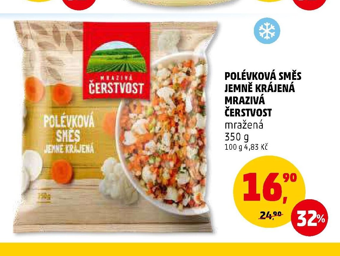 Polévková směs jemně krájená mražená Čerstvost