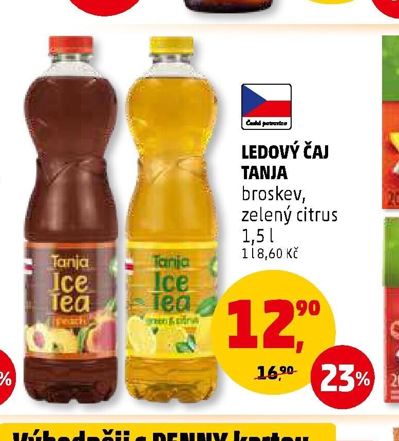 Ledový čaj Tanja broskev, zelený citrus