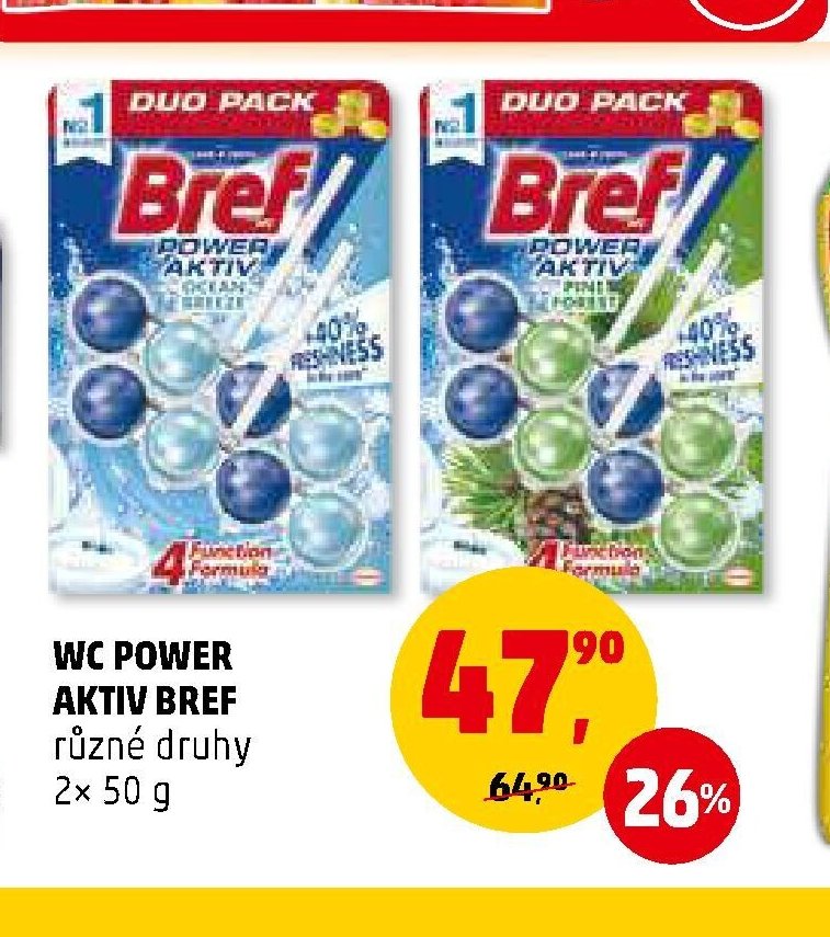 WC Power Aktiv Bref různé druhy