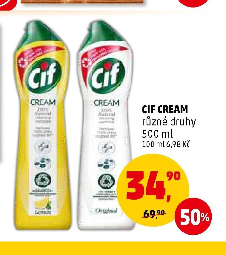 Cif Cream různé druhy
