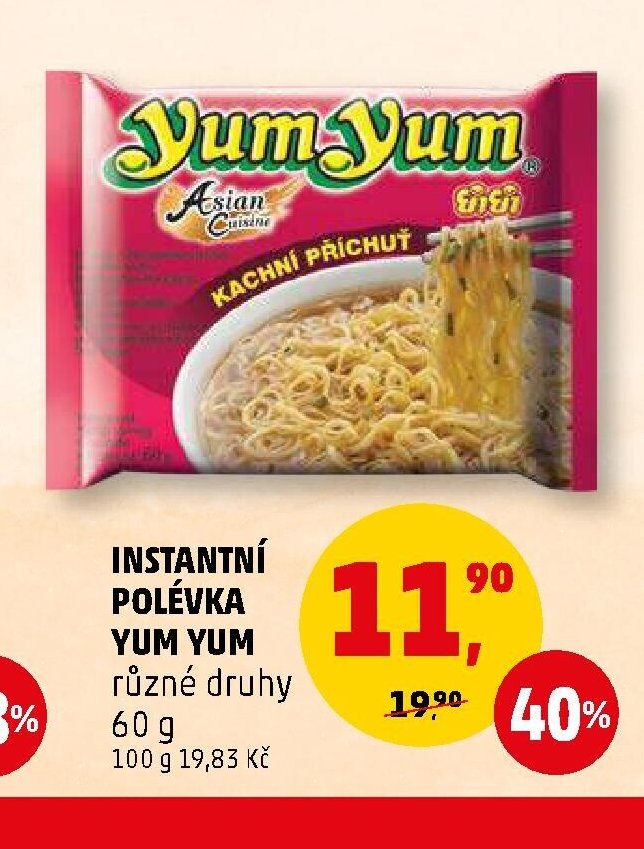 INSTANTNÍ POLÉVKA YUM YUM