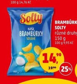 Brambůrky Solty různé druhy 150 g
