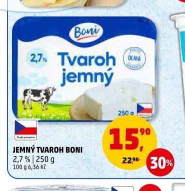 Jemný tvaroh Boni