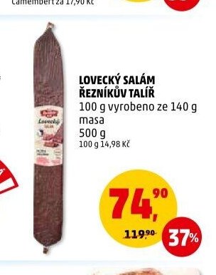 Lovecký salám Řezníkův talíř