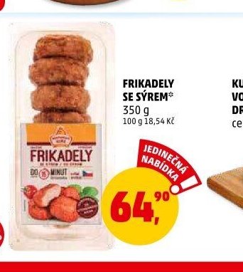 Frikadely se sýrem