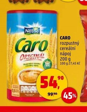 Caro rozpustný cereální nápoj