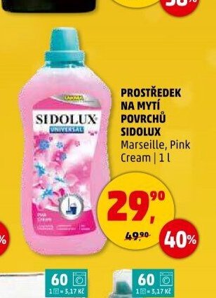 PROSTŘEDEK NA MYTÍ POVRCHŮ SIDOLUX
