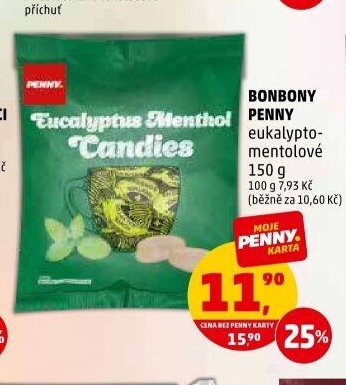 Bonbony Penny eukalypto-mentolové
