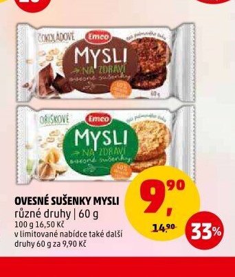 Ovesné sušenky Mysli