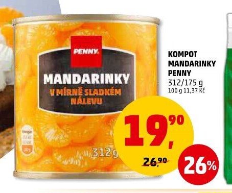 Kompot mandarinky Penny