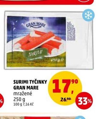 Surimi tyčinky Gran Mare